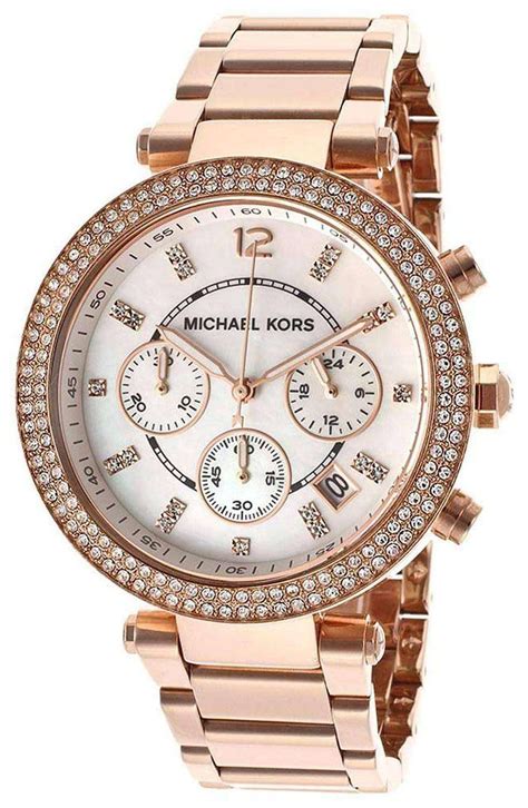 michael kors parker silver tone stainless steel watch|Michael Kors watches mk5491.